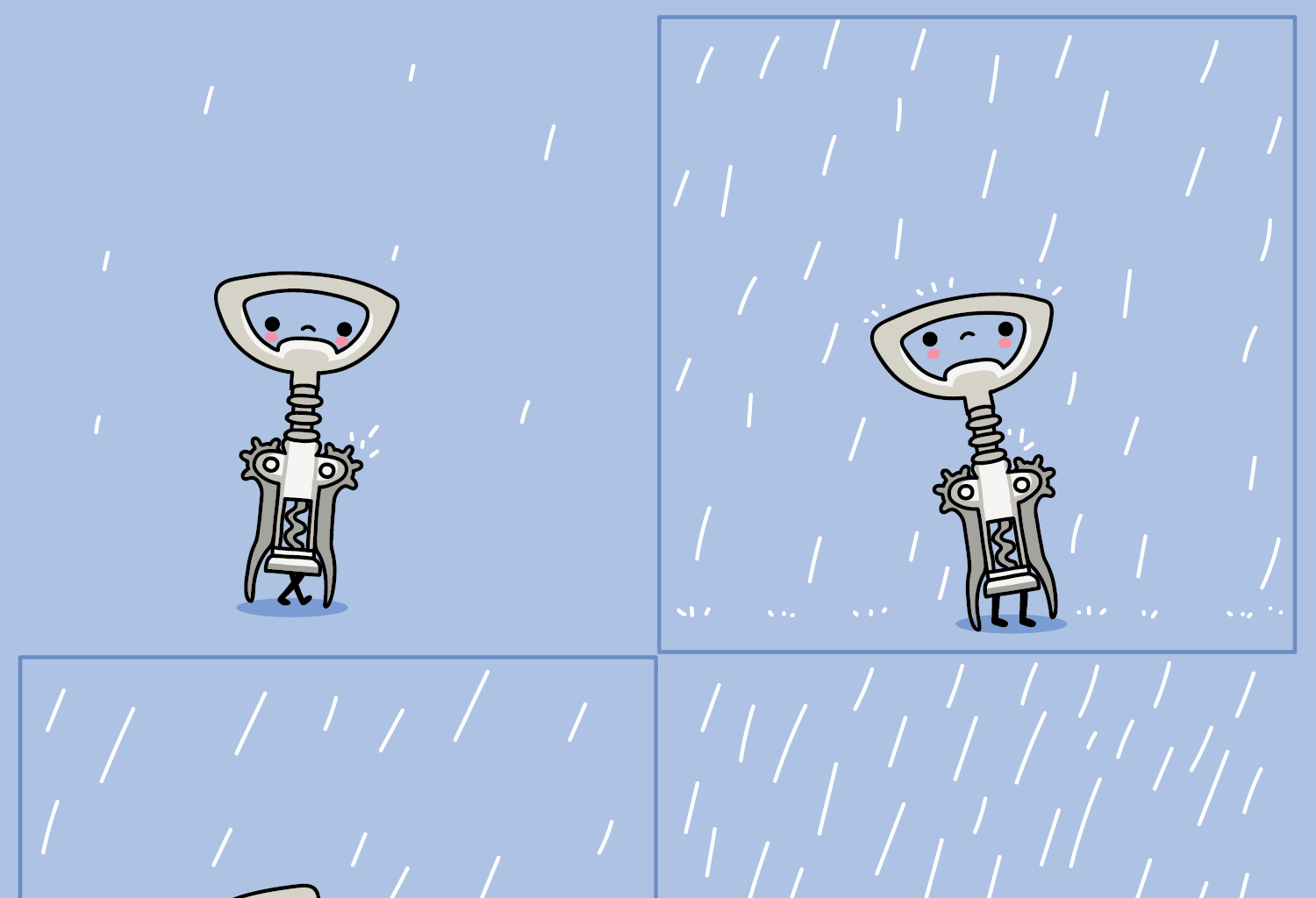 Wawawiwa Comics - Episode 43, Page 1: Happy rain