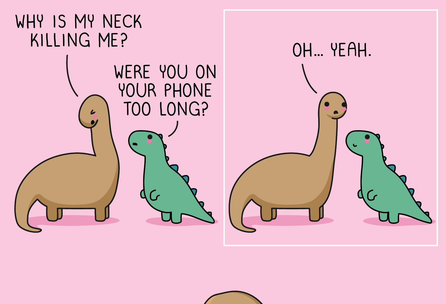 Wawawiwa Comics - Episode 52, Page 1: My neck is killing me