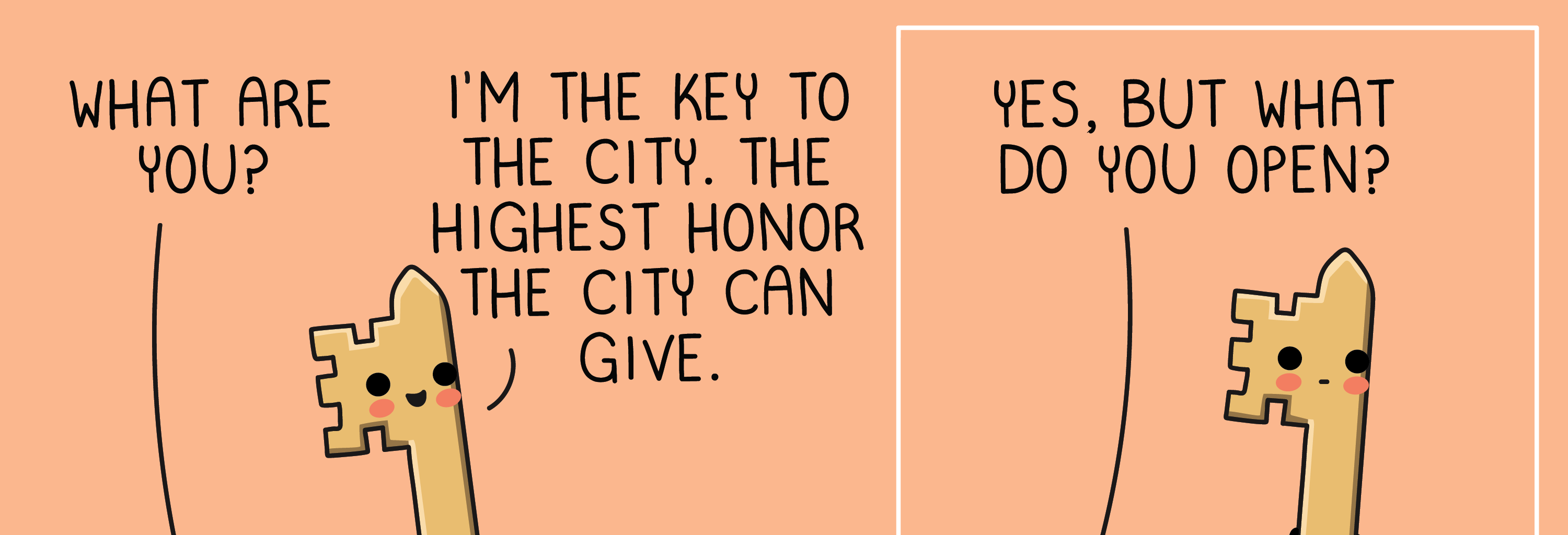 Wawawiwa Comics - Episode 77, Page 1: The key to the city