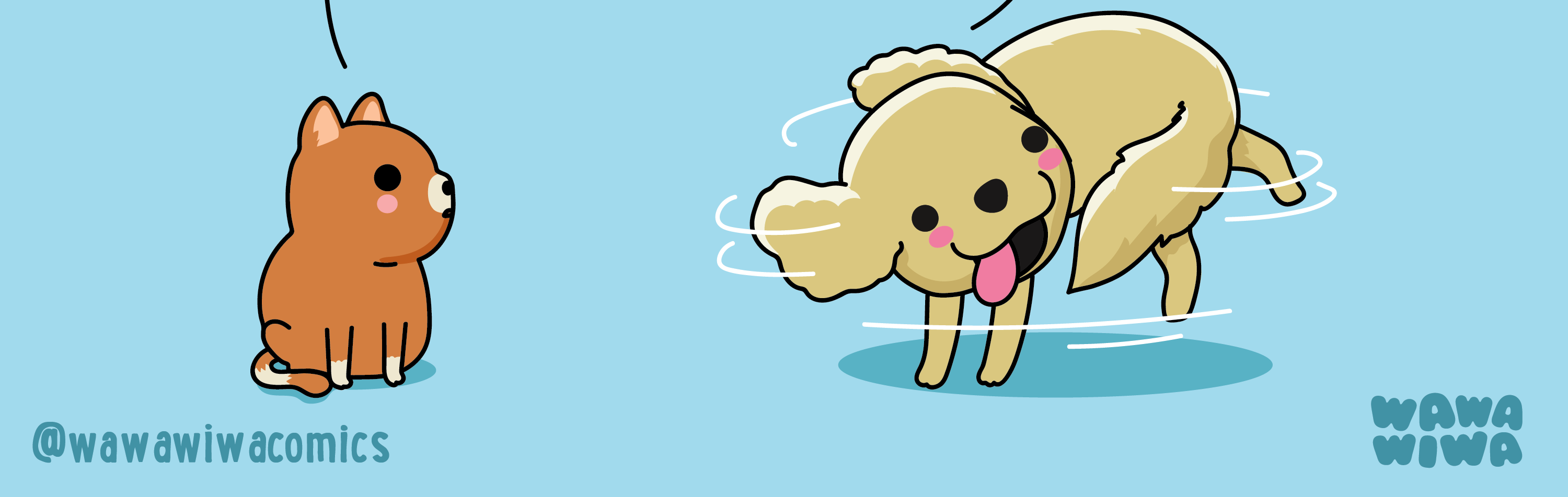 Wawawiwa Comics - Episode 85, Page 1: Playing with my tail