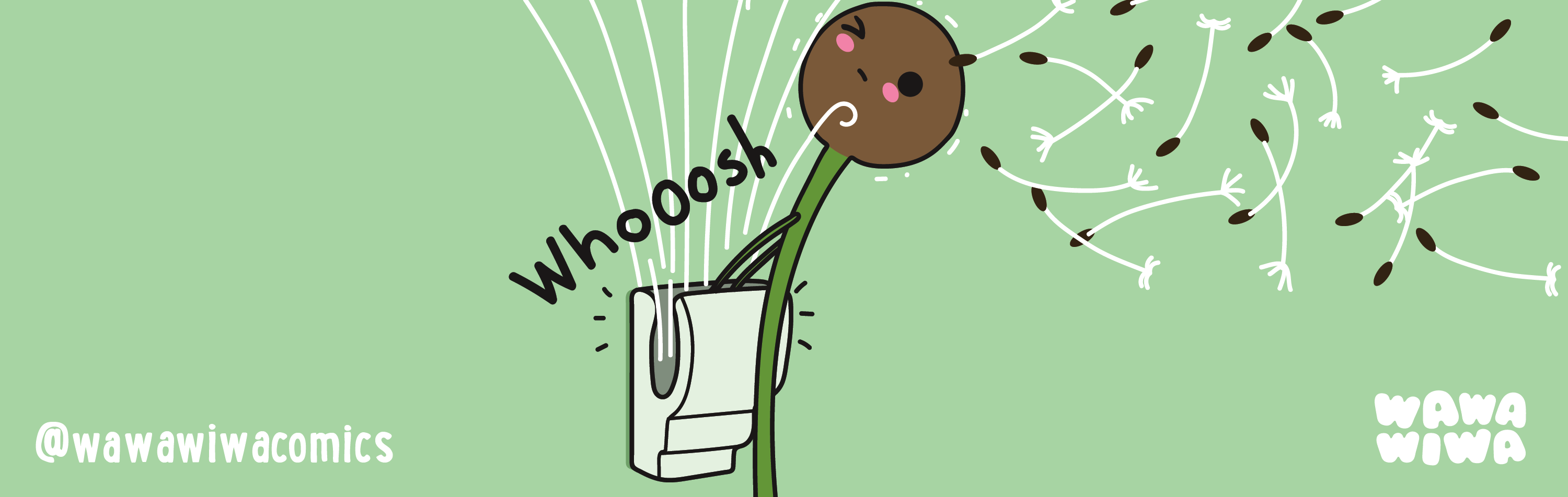 Wawawiwa Comics - Episode 114, Page 1: Bathroom accident
