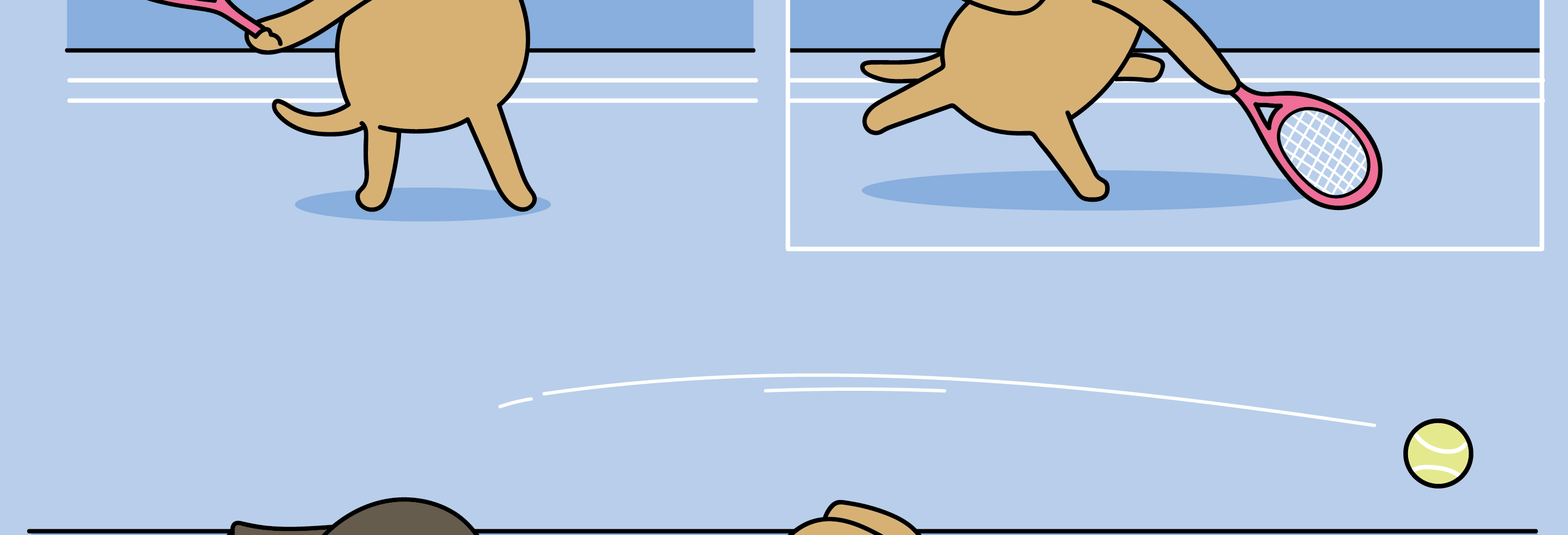 Wawawiwa Comics - Episode 141, Page 1: The shortest Tennis match