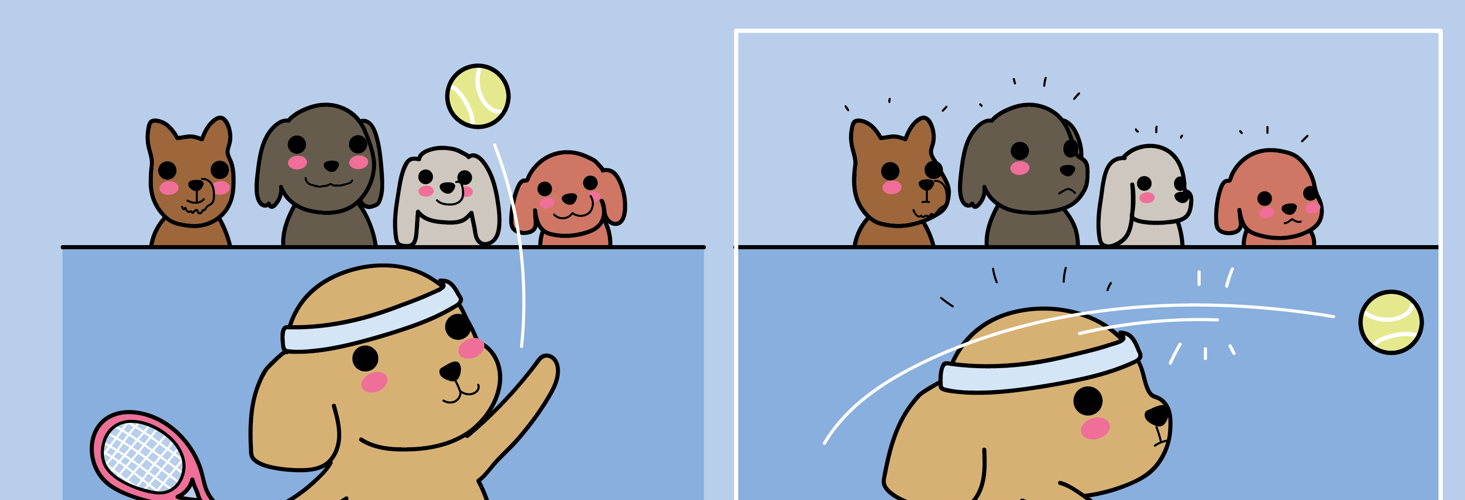 Wawawiwa Comics - Episode 141, Page 1: The shortest Tennis match