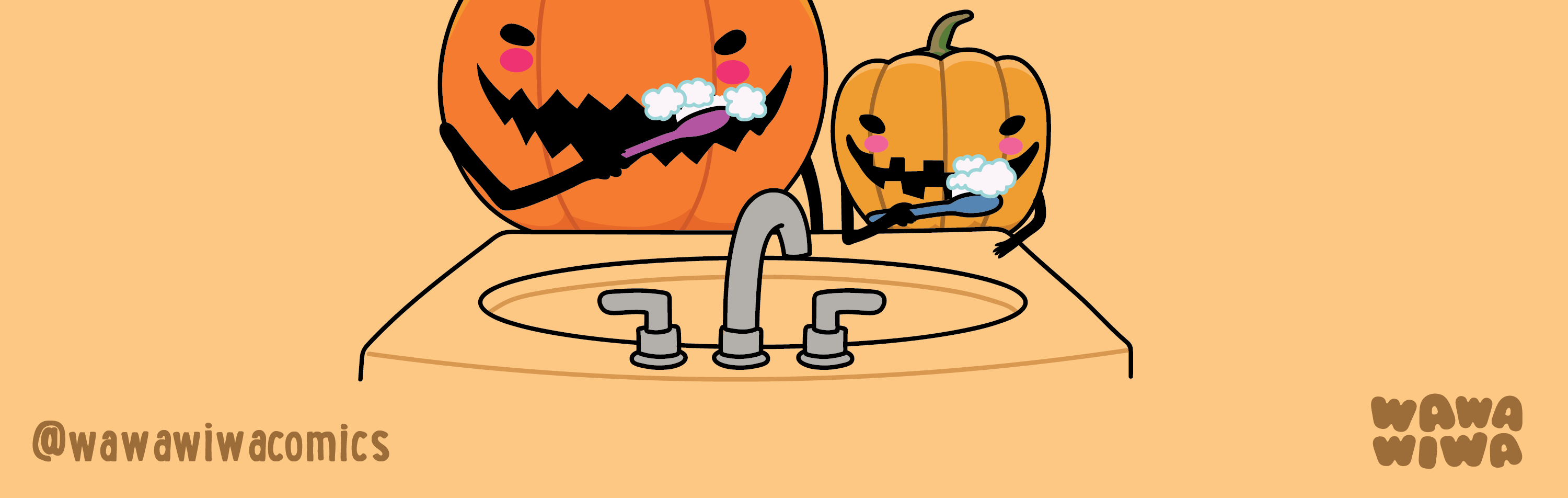 Wawawiwa Comics - Episode 198, Page 1: Time to brush our teeth