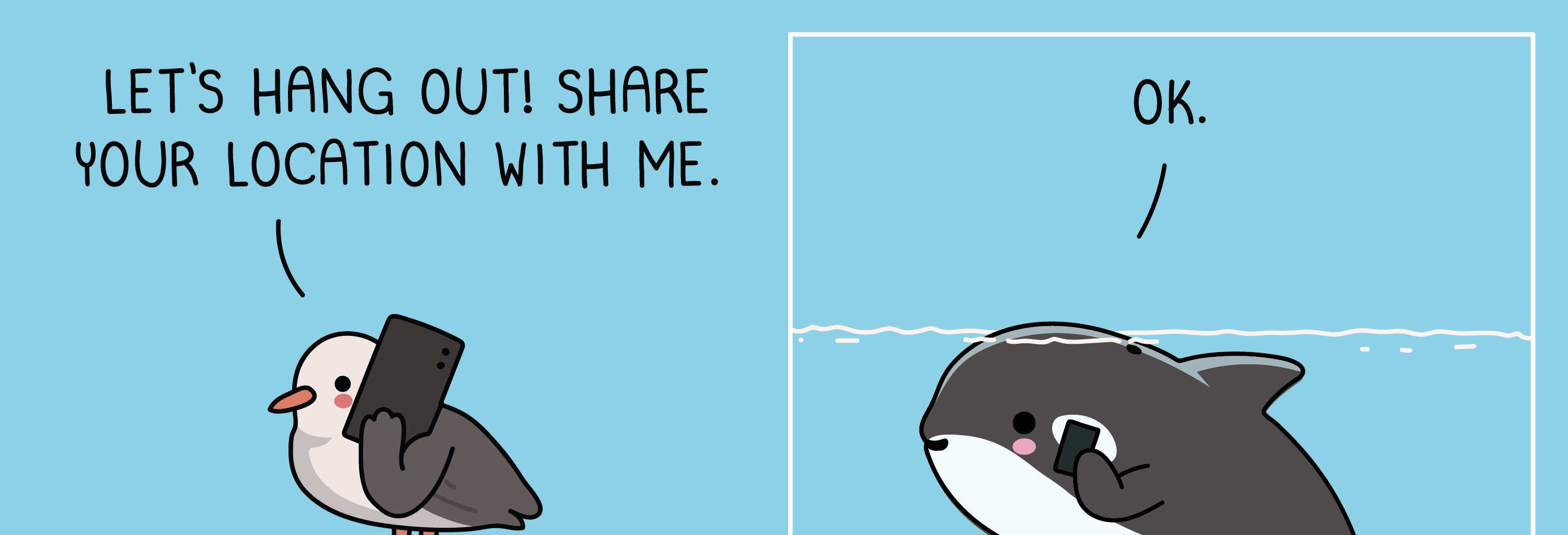 Wawawiwa Comics - Episode 224, Page 1: Share your location
