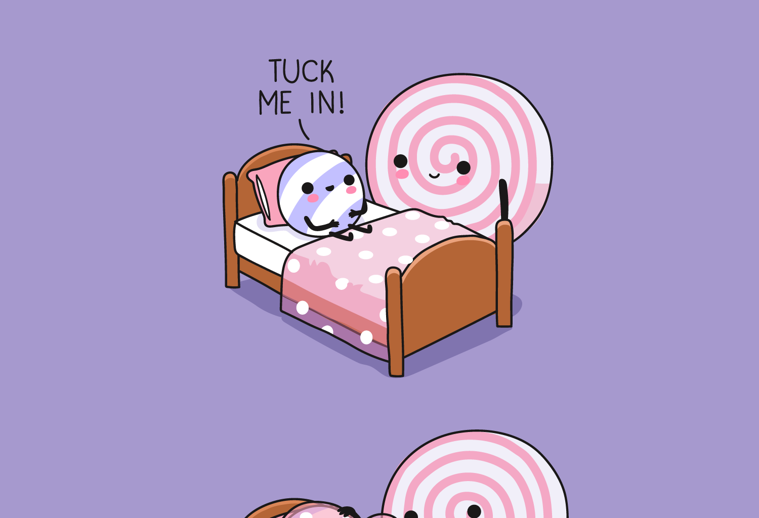 Wawawiwa Comics - Episode 308, Page 1: Tuck me in 🍭