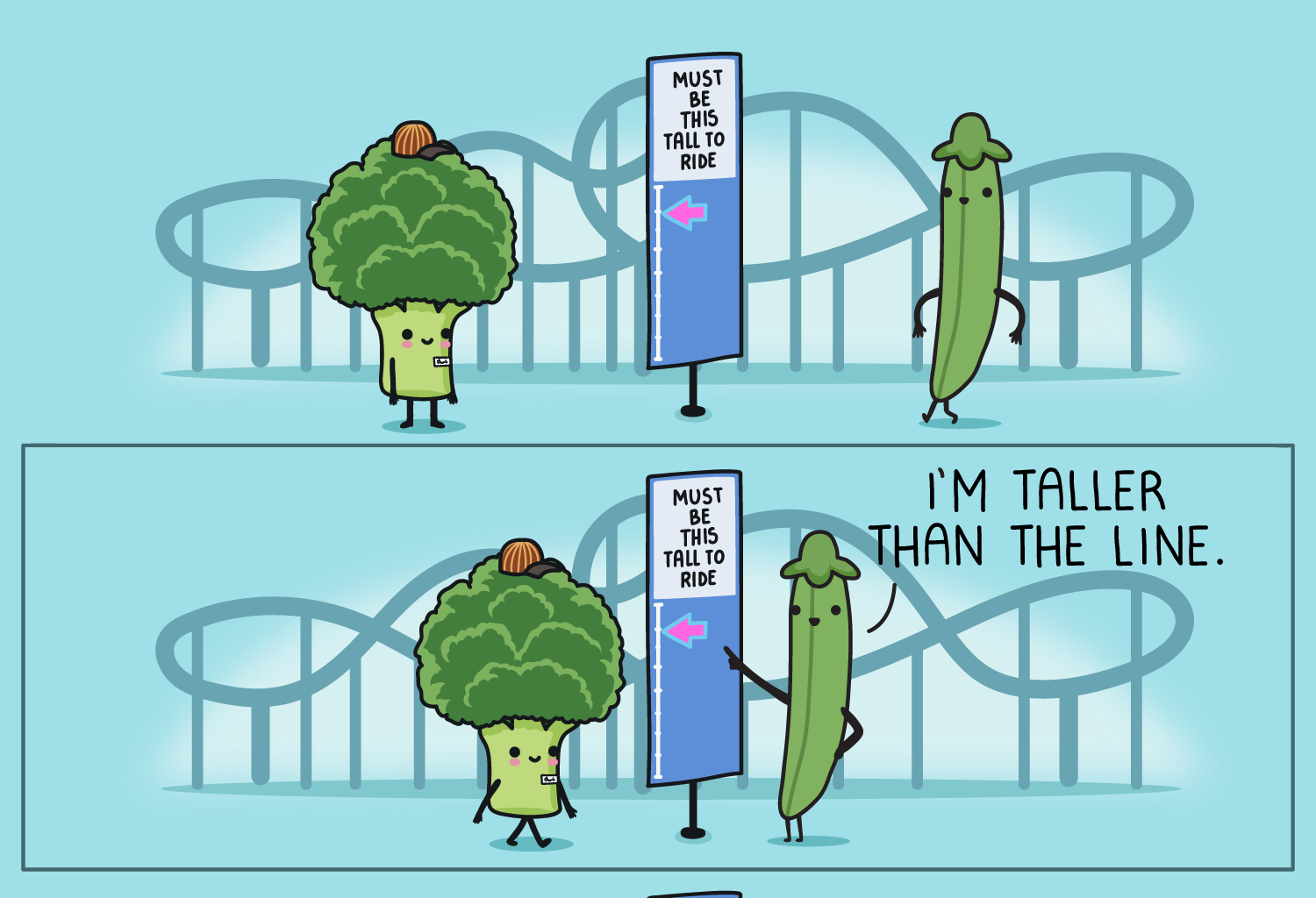 Wawawiwa Comics - Episode 309, Page 1: Taller than the line