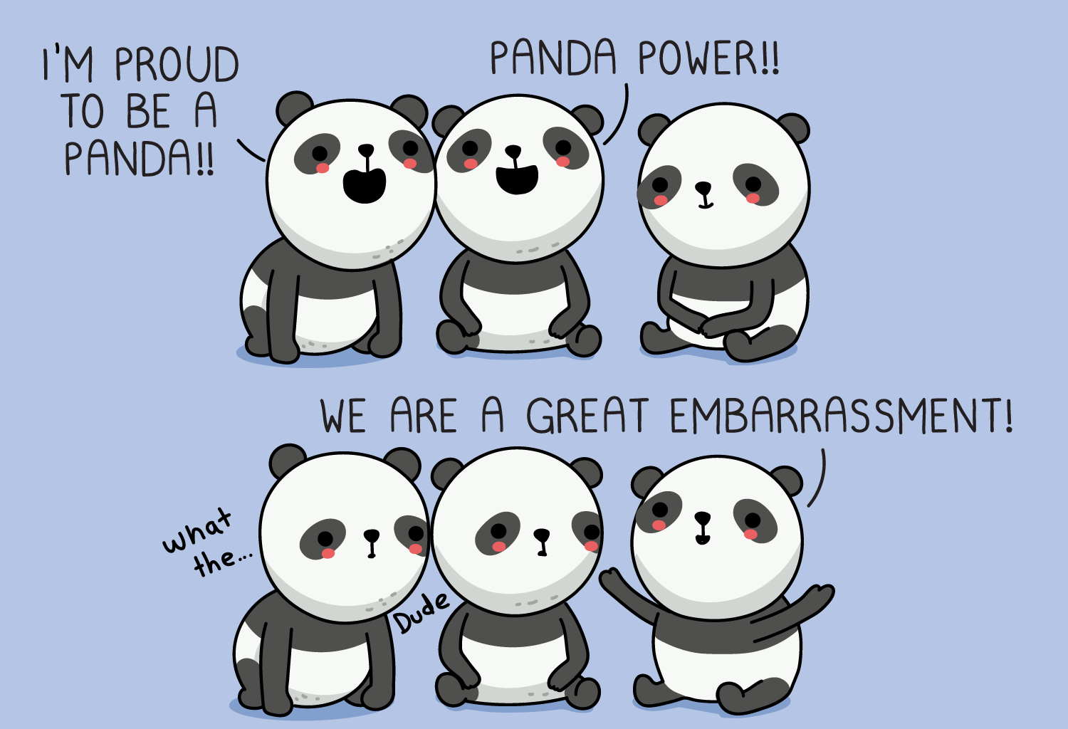 Wawawiwa Comics - Episode 334, Page 1: Panda pride 🐼✨