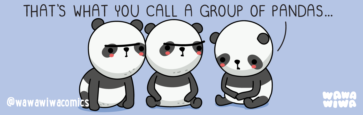 Wawawiwa Comics - Episode 334, Page 1: Panda pride 🐼✨