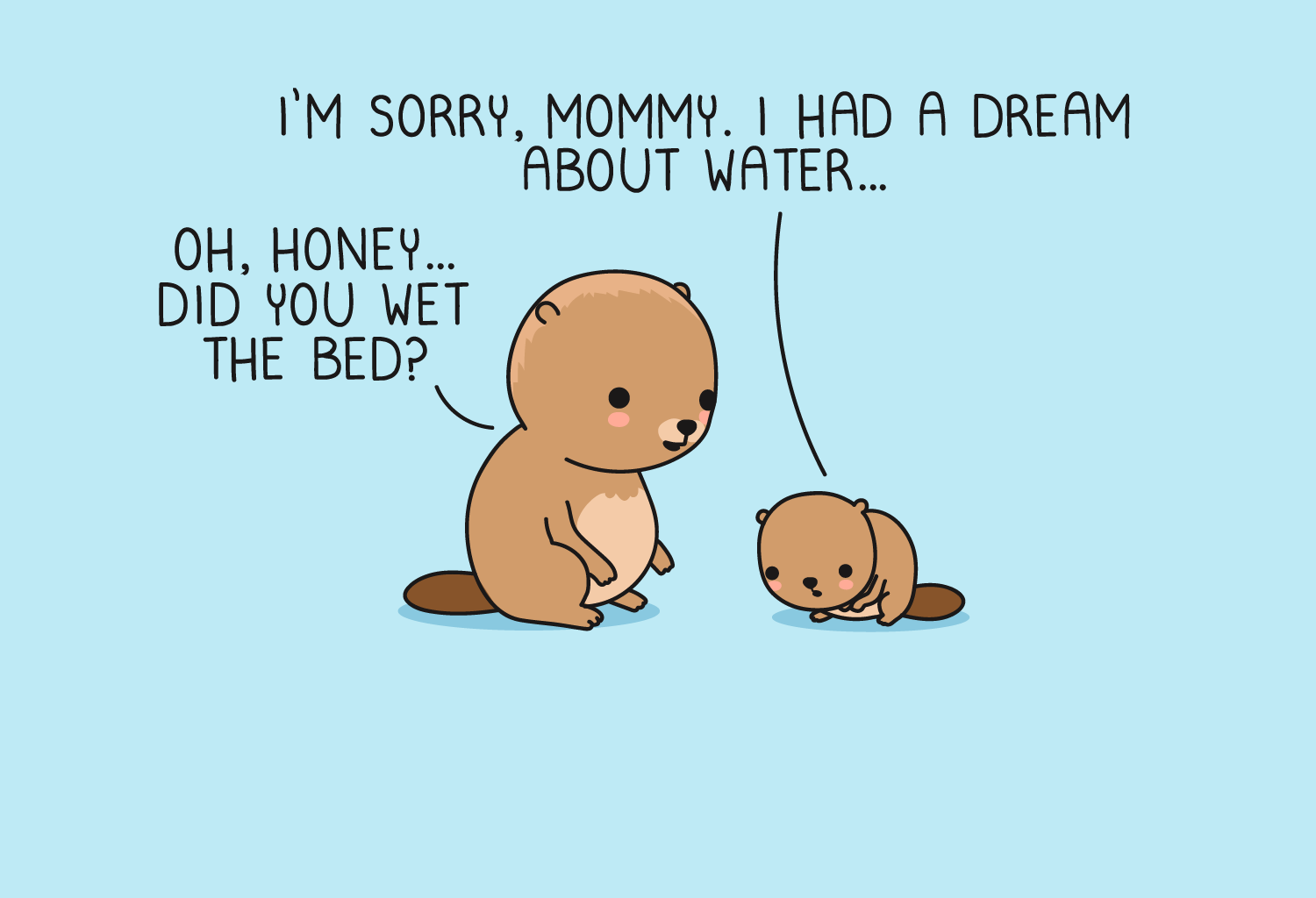 Wawawiwa Comics - Episode 343, Page 1: Sorry, mommy... 😢
