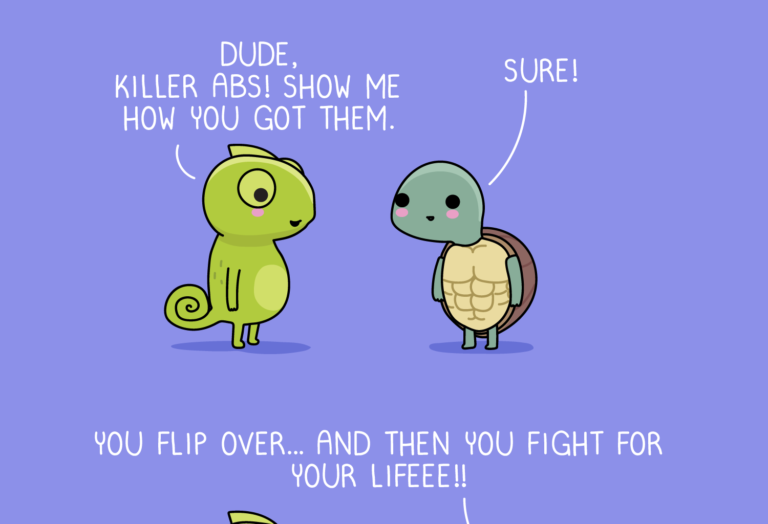 Wawawiwa Comics - Episode 361, Page 1: Killer abs 💪