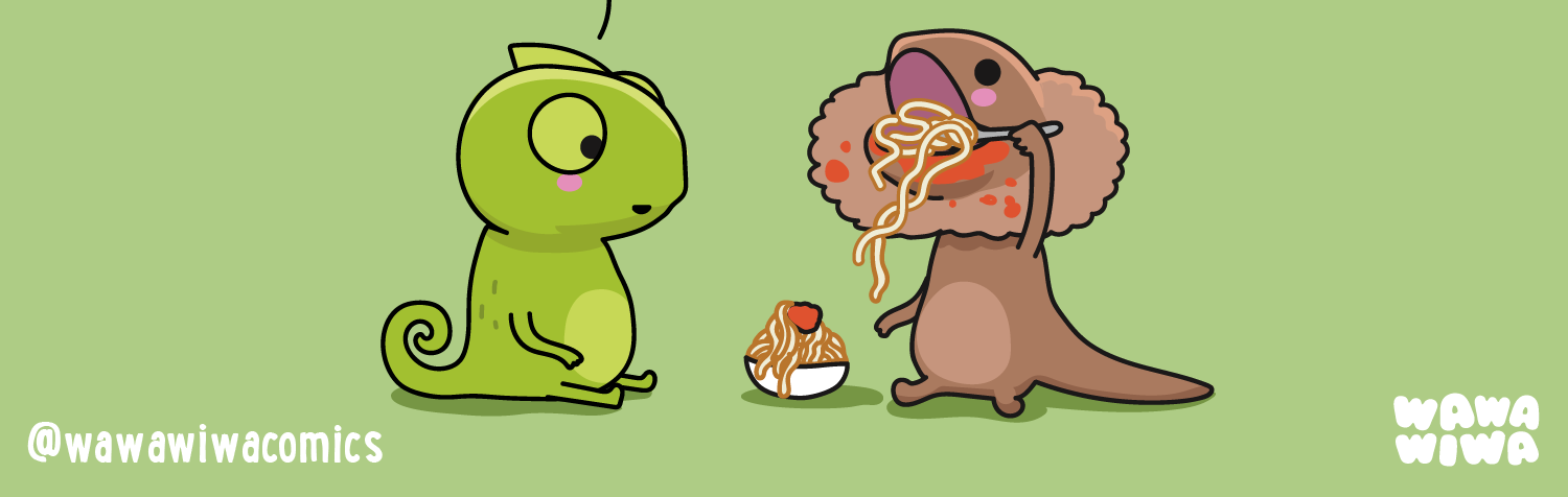Wawawiwa Comics - Episode 365, Page 1: A mess 🍝