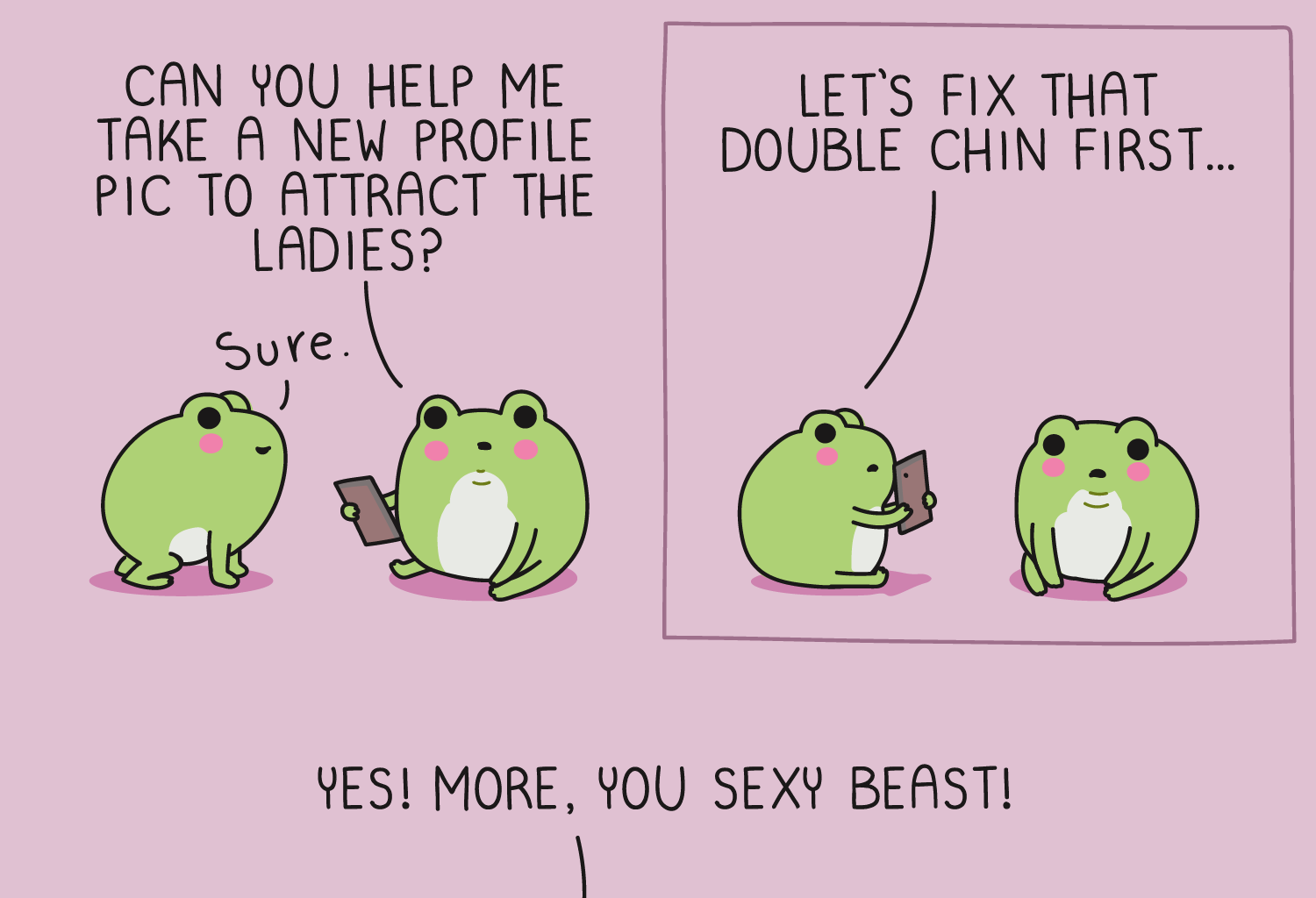 Wawawiwa Comics - Episode 372, Page 1: Sexy beast ✨🐸