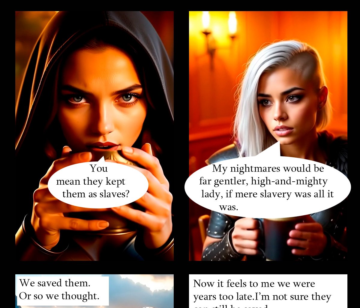 Lesbian Warriors of the Dying Earth - Episode 2, Page 8: Dark Omens - Chapter 2