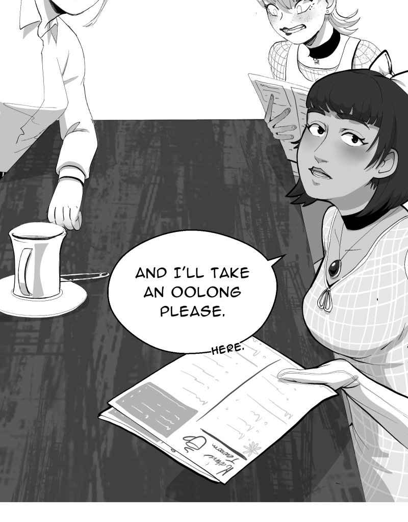 Love, Monsters and Tea - Episode 1, Page 8: Prologue: Marine’s Tearoom