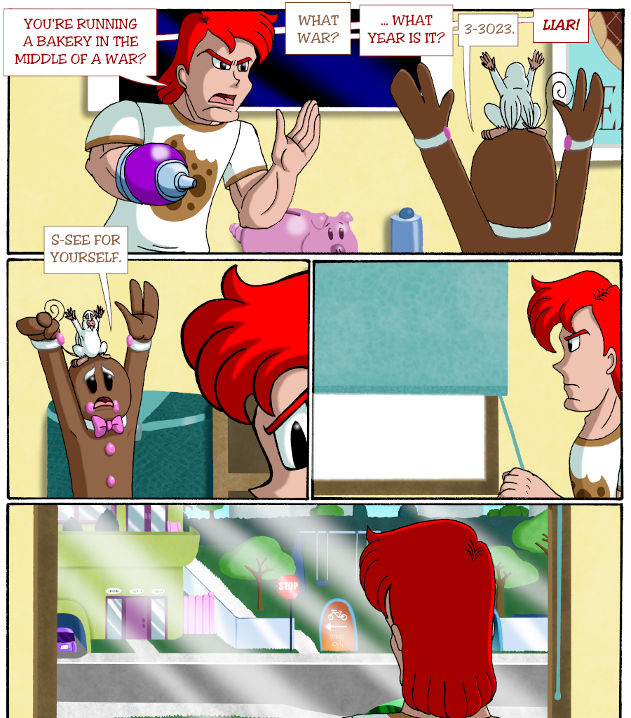Cupcake War Machine - Episode 1, Page 16: Prologue: First Mission, Second Life