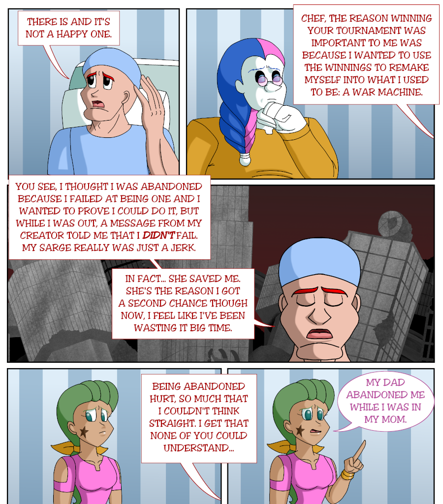 Cupcake War Machine - Episode 8, Page 17: Chapter 7: Warrick's Choice