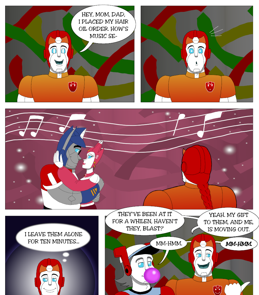 The ReWedding of Optimus Prime and Elita-One - Episode 76, Page 1: Page_76: Gift from the son