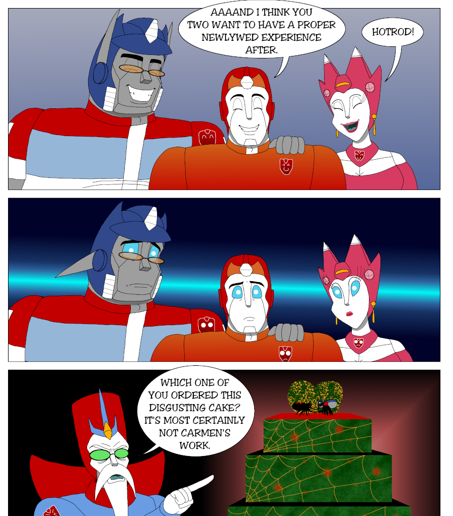 The ReWedding of Optimus Prime and Elita-One - Episode 78, Page 1: Page_78: Cake anyone?