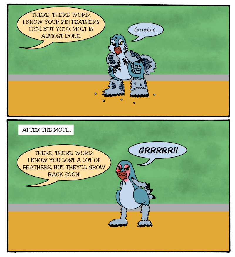 Word is the Bird - Episode 3, Page 1: 3-BigMoltBigBaby