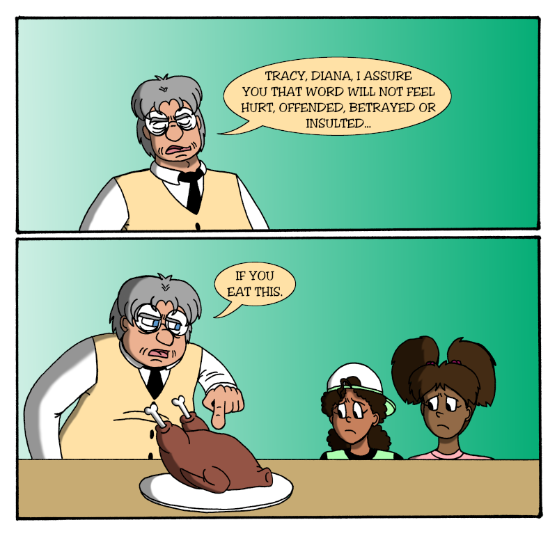 Word is the Bird - Episode 10, Page 1: 10-IfYouEatThis
