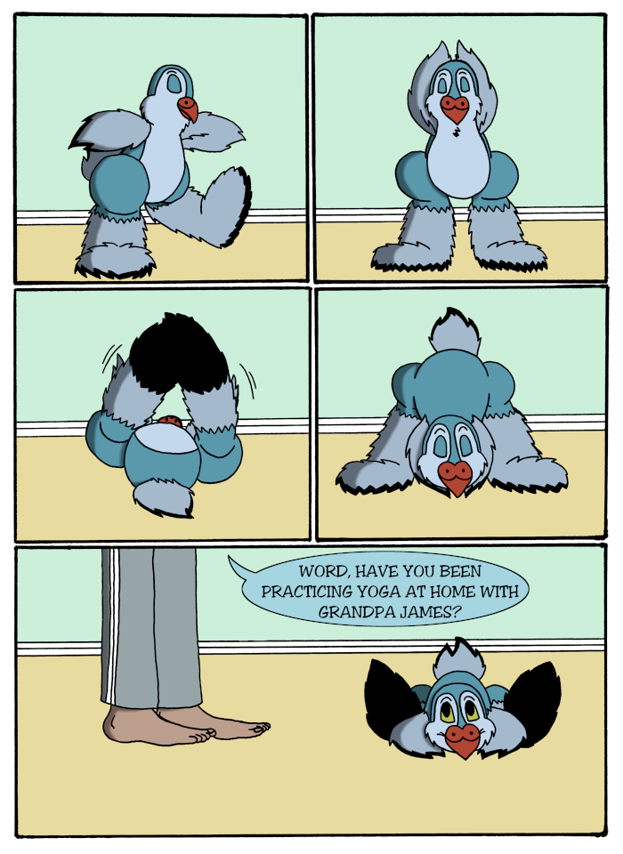 Word is the Bird - Episode 18, Page 1: 18-WordIsYoga