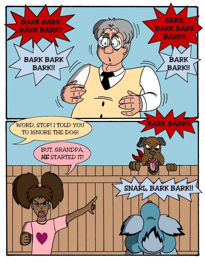 Word is the Bird - Episode 20, Page 1: 20-BarkingMad