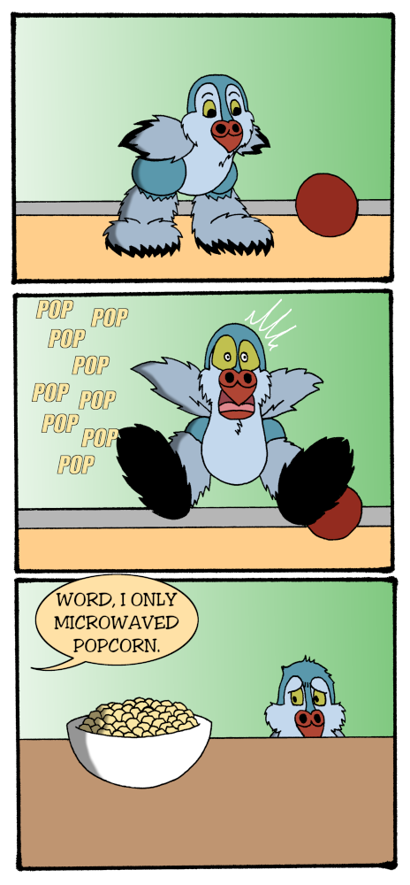 Word is the Bird - Episode 35, Page 1: 35-PopcornScare