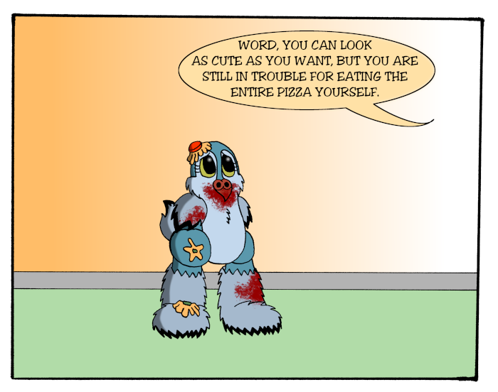 Word is the Bird - Episode 39, Page 1: 39-TryingCute