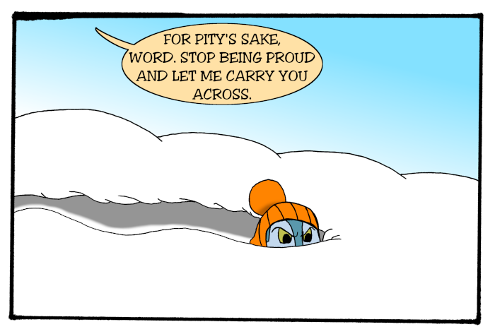 Word is the Bird - Episode 41, Page 1: 41_SnowDay