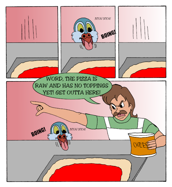 Word is the Bird - Episode 61, Page 1: 16-PizzaPest
