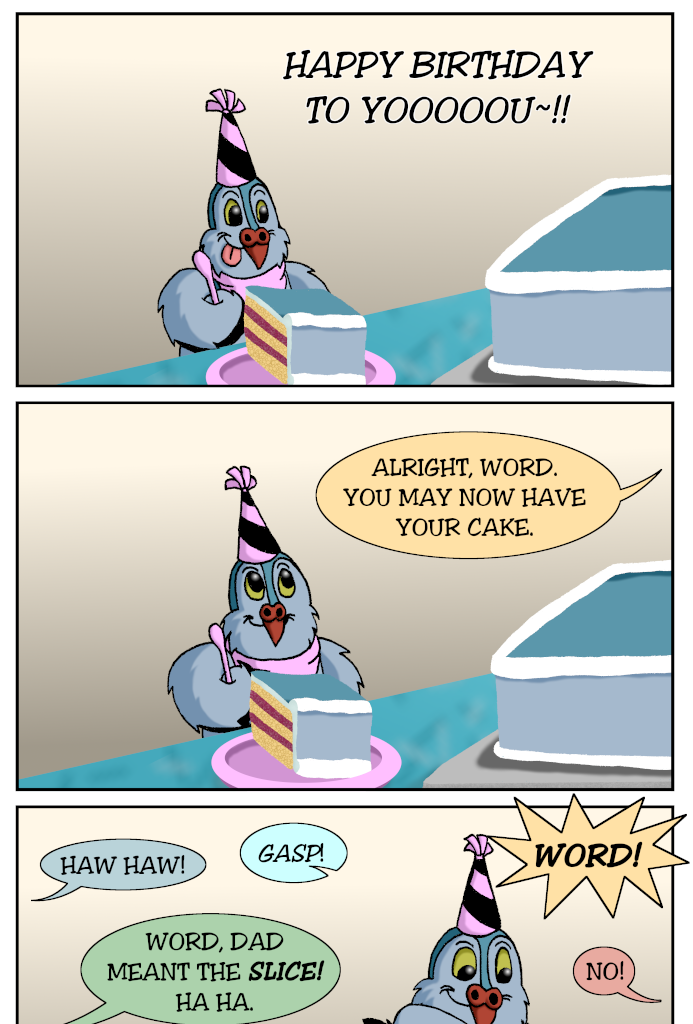 Word is the Bird - Episode 70, Page 1: 3_Let_Em_Eat_Cake_1