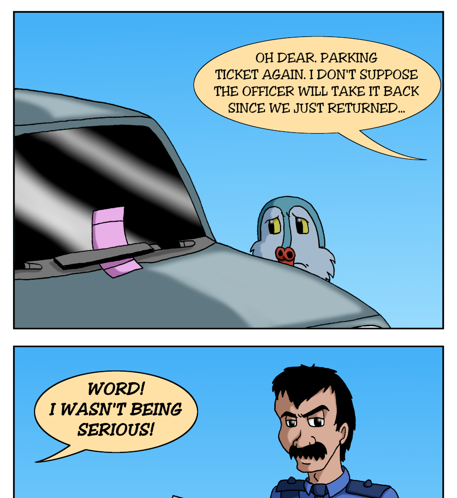 Word is the Bird - Episode 76, Page 1: 9_No_Ticket_Please