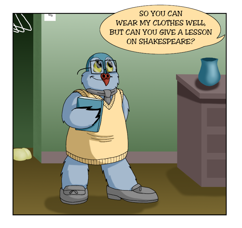 Word is the Bird - Episode 88, Page 1: 21_ClothesMakeTheBird