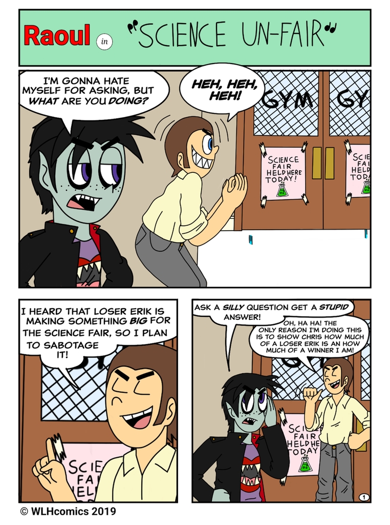 Water Lily High - Episode 5, Page 1: Science Un-Fair