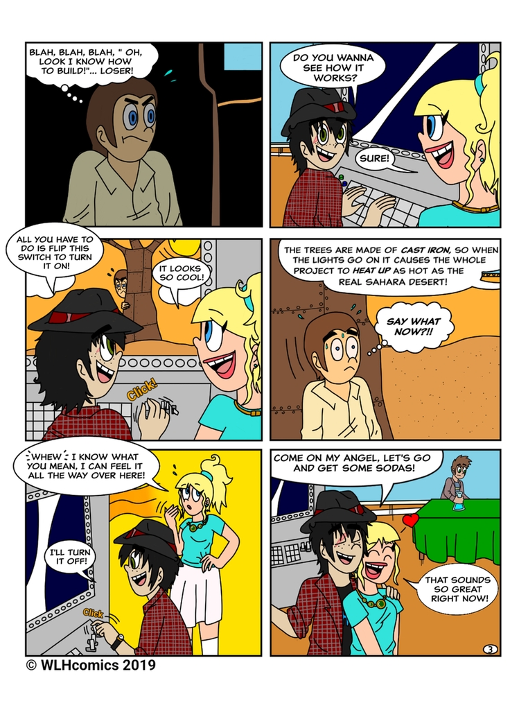 Water Lily High - Episode 5, Page 3: Science Un-Fair