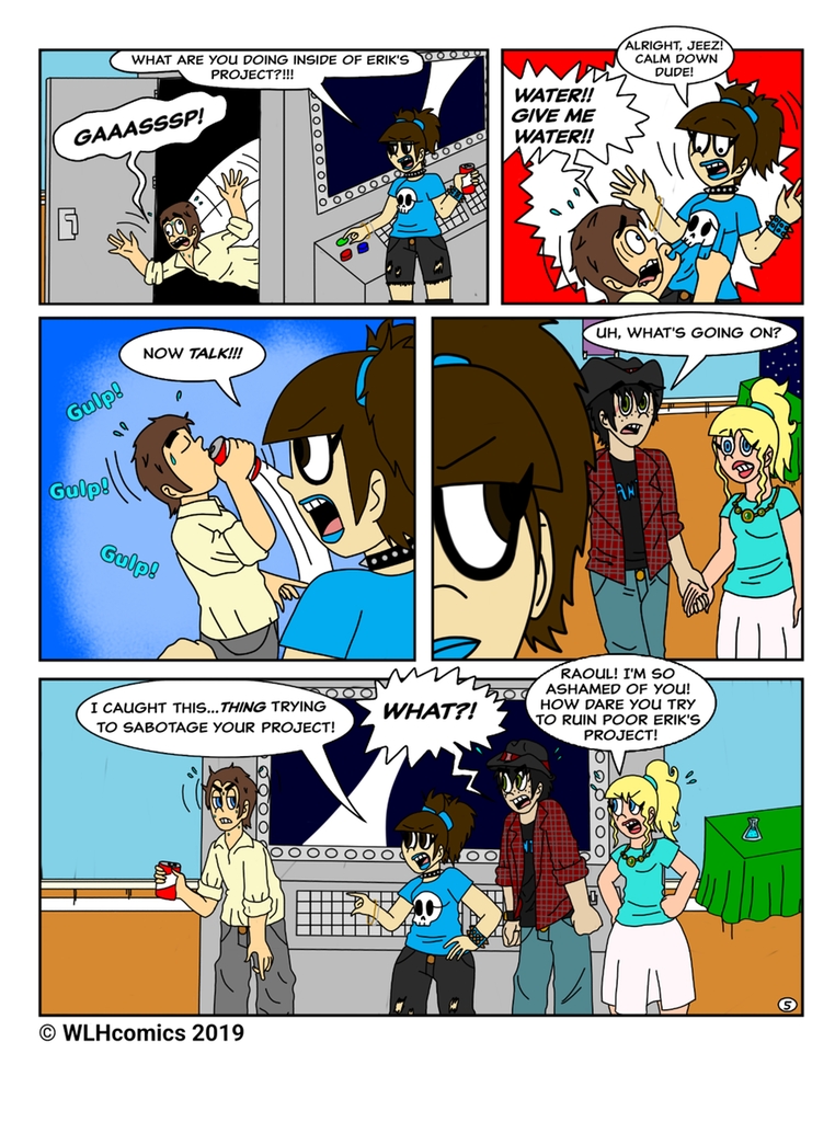 Water Lily High - Episode 5, Page 5: Science Un-Fair