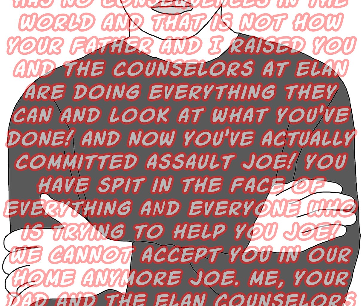 Joe vs Elan School - Episode 38, Page 8: Half Empty